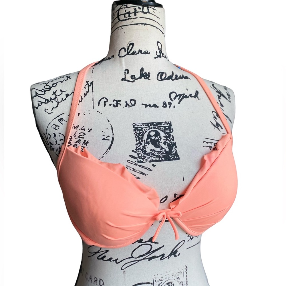 Victoria Secret 34D Neon Orange Bikini Top